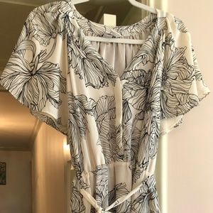 H&M flutter sleeve dress